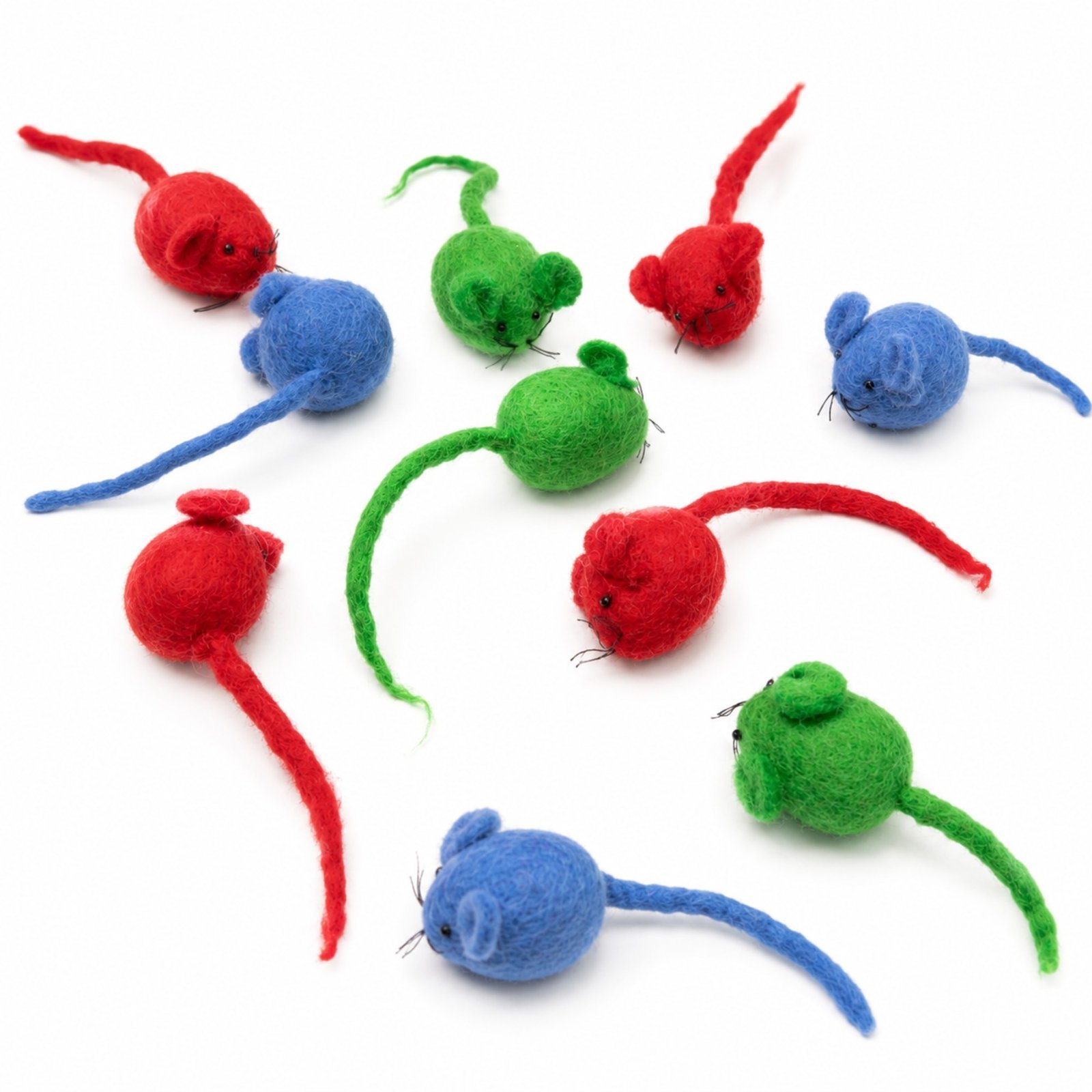 Little Colourful Felt Mouse - Image 3