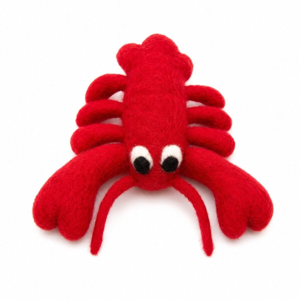 Felt Lobster Cat Toy