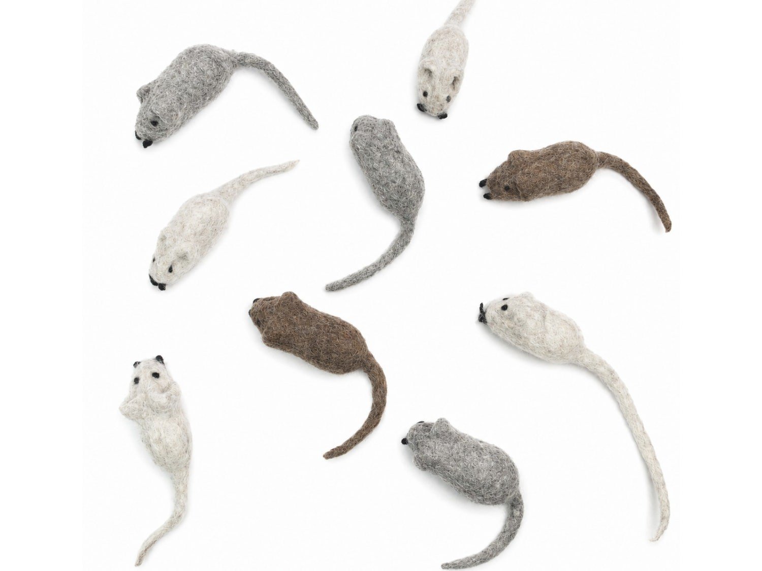 Marbled Felt Mouse Cat Toy - Image 3