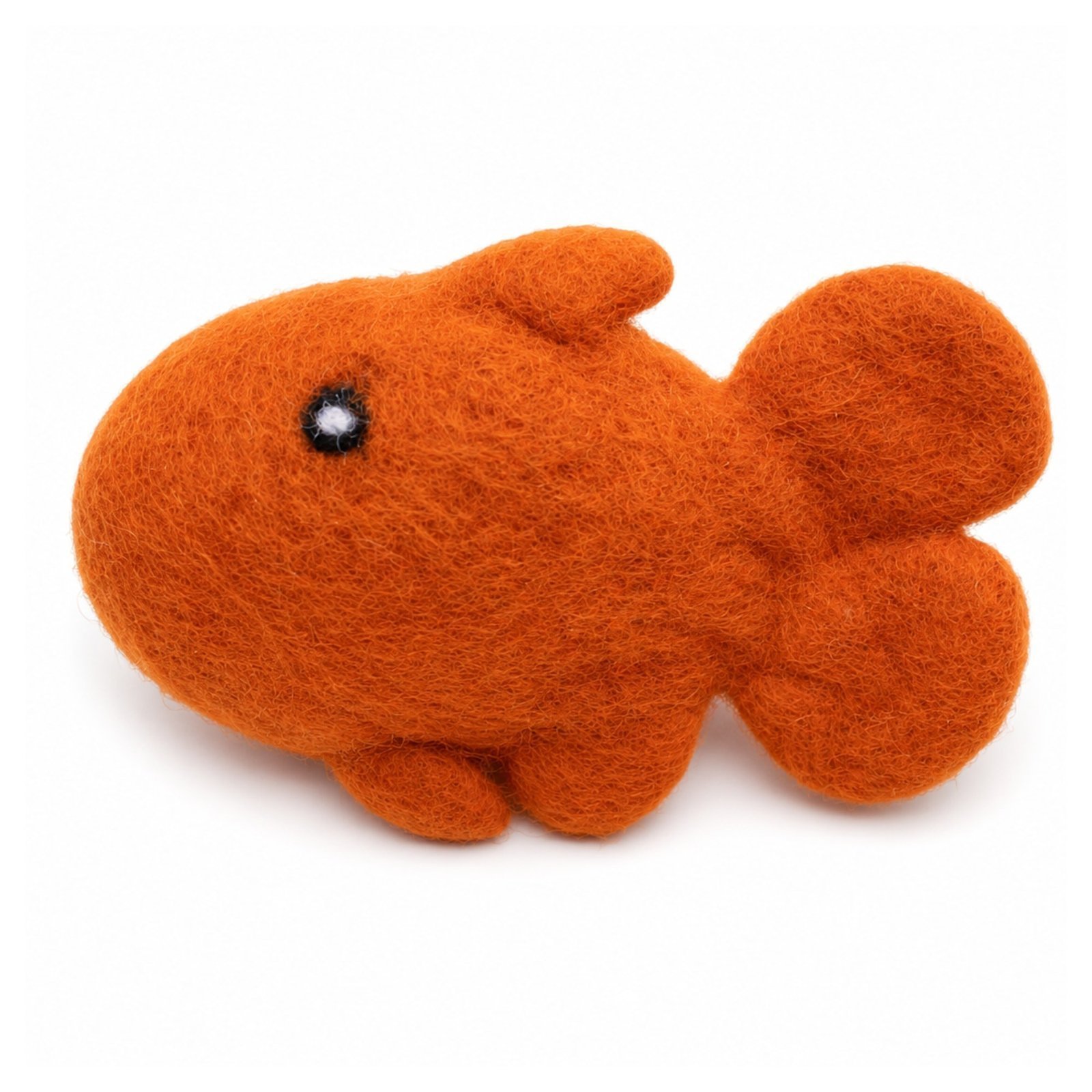 Orange Felt Fish Cat Toy