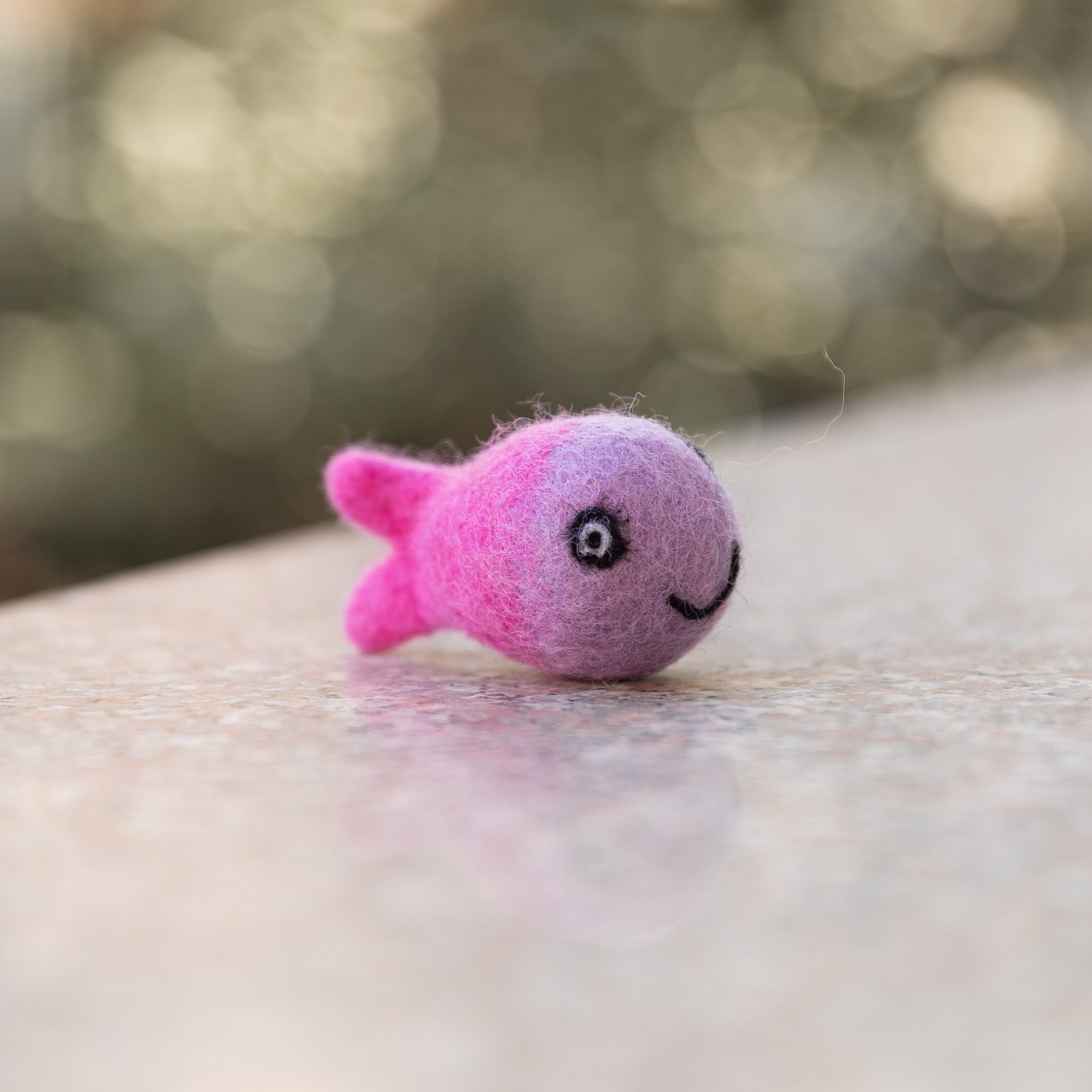 Pink Felt Fish Cat Toy - Image 6