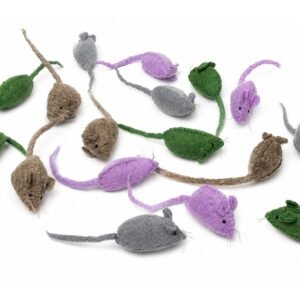 Stitched Felt Mouse with Long Tail